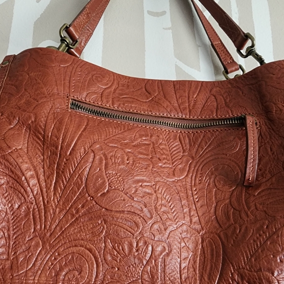 American Leather Co.: Leather Triple Entry Tote Bag - Picture 4 of 15